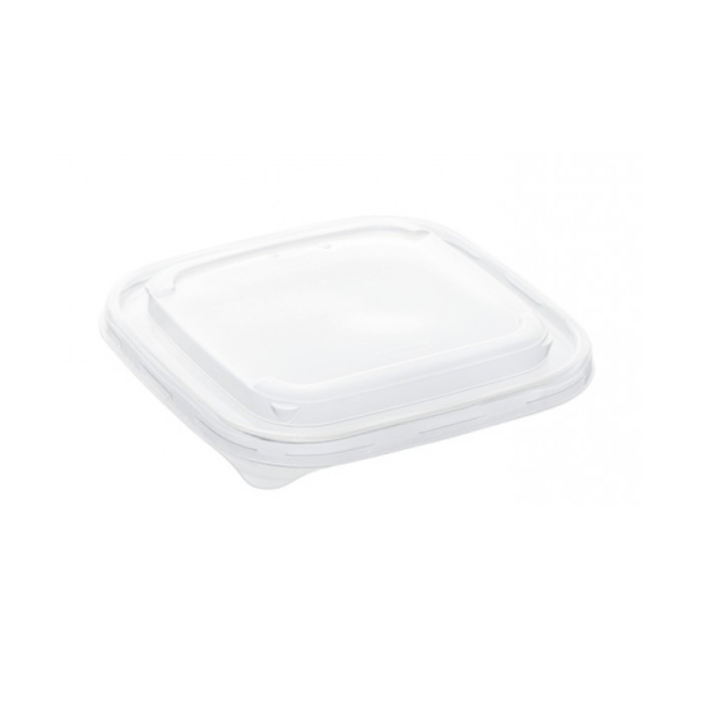 SQUARE KRAFT PET LID 350-500ML X300(Z)